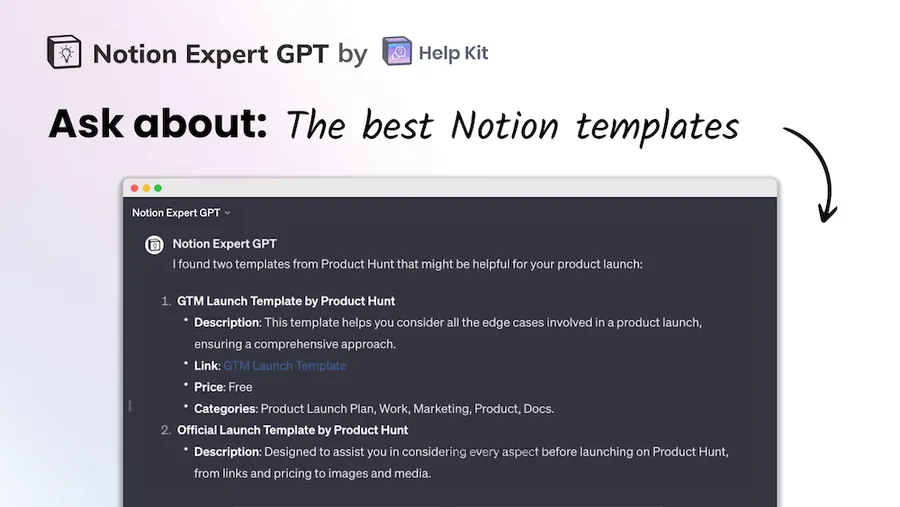 Ask about the best Notion templates