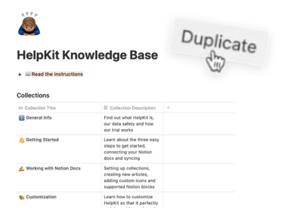 Step 1: Duplicate our Notion template to your own workspace