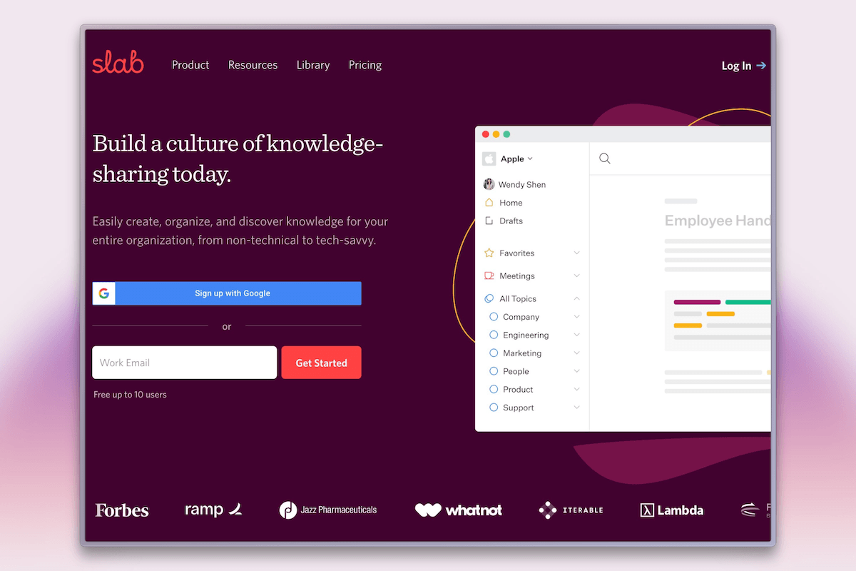 Slab internal documentation and wiki