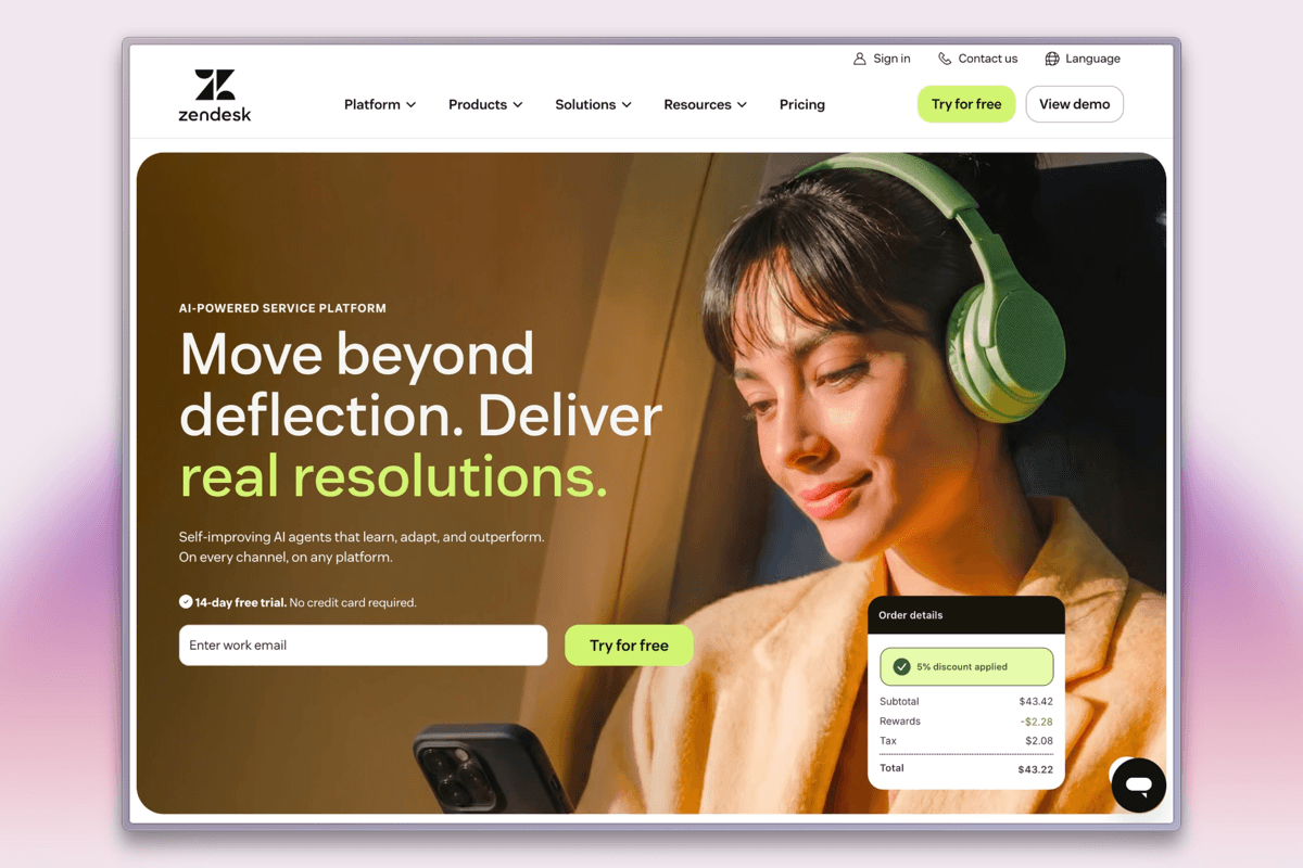 Zendesk Guide help center