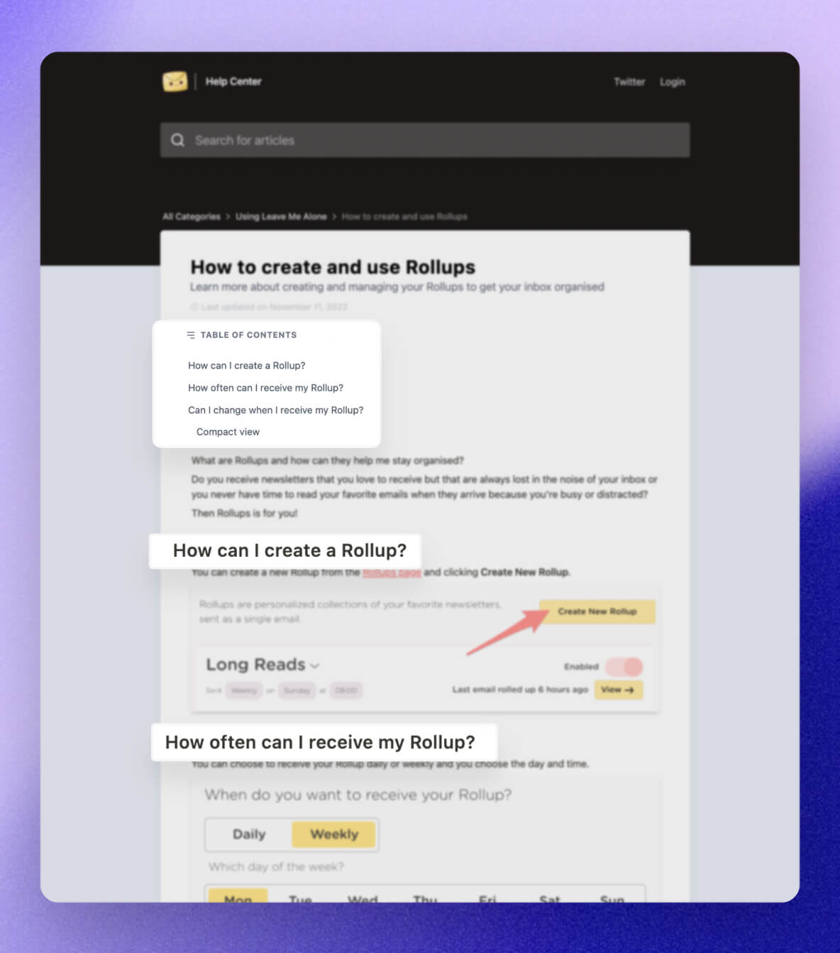 A skimmable help article with clear headers and short paragraphs