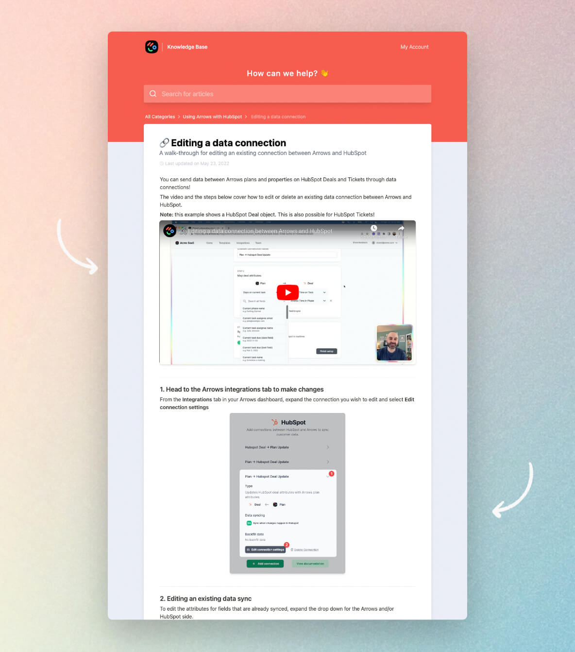 Adding screenshots, GIFs and videos to help articles